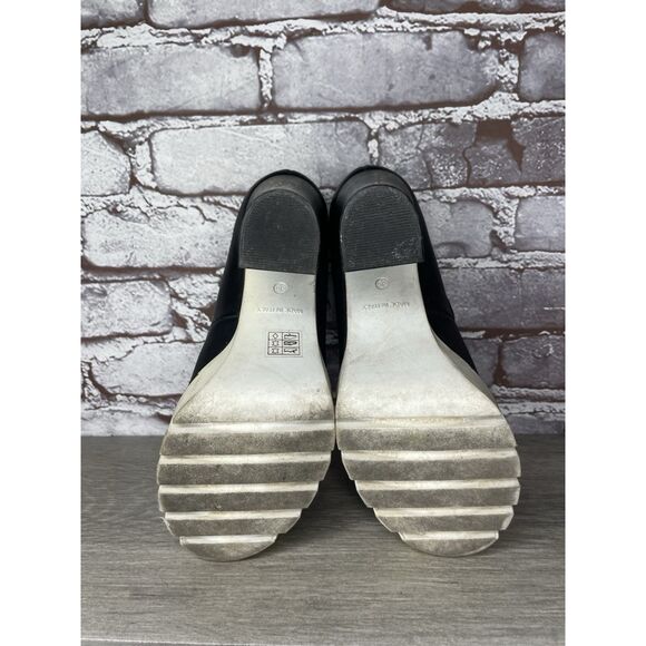 CUPLE Black Leather Platform Mary Jane Strap White Heels Women Sz 36EU/6M US - Picture 9 of 16